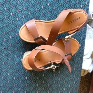 Bamboo platform shoes